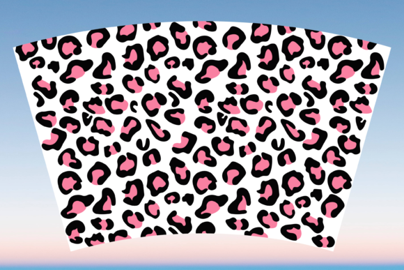 Leopard Print Starbucks Cup Wrap SVG