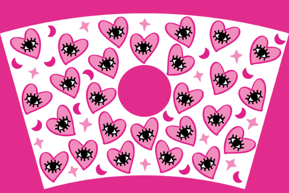 Loving Eye Heart Boho Starbucks Wrap SVG