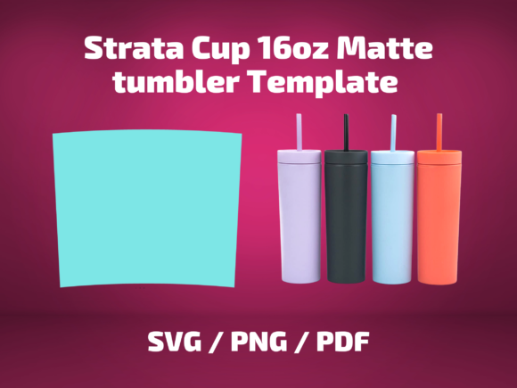 Tumbler Template 16 Oz Strata Cup Matte