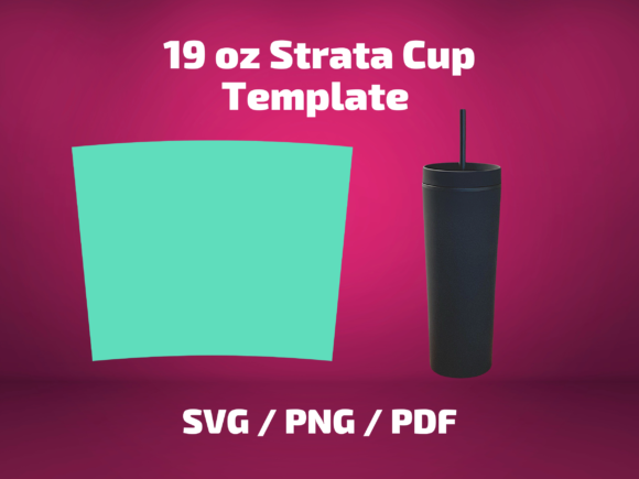 Tumbler Template 19 Oz Black Strata Cup