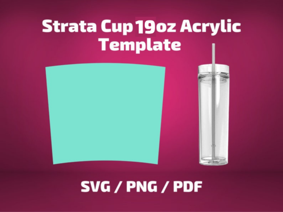Tumbler Template 19oz Strata Cup Acrylic