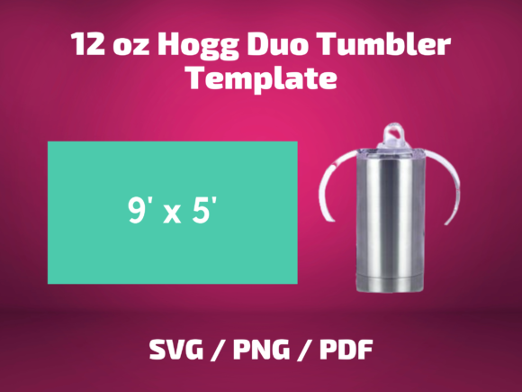 Tumbler Template Hogg 12 Oz Duo Kids Cup
