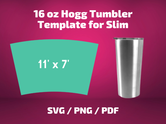 Tumbler Template Hogg 16 Oz Slim