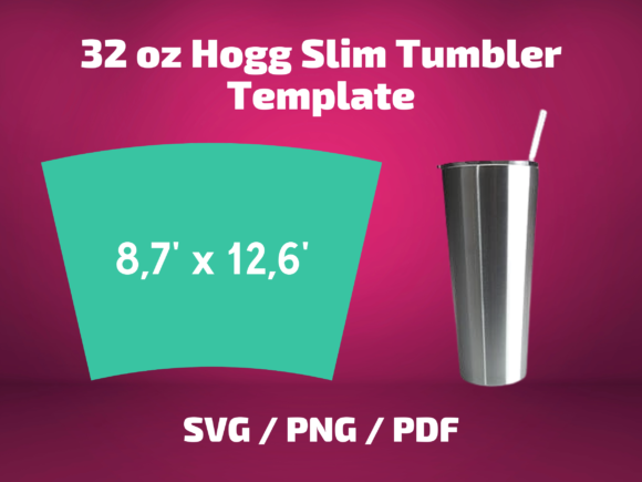 Tumbler Template Hogg 32 Oz Slim