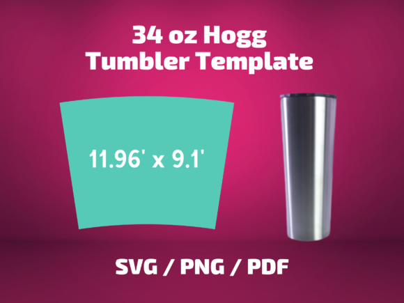 Tumbler Template Hogg 34 Oz