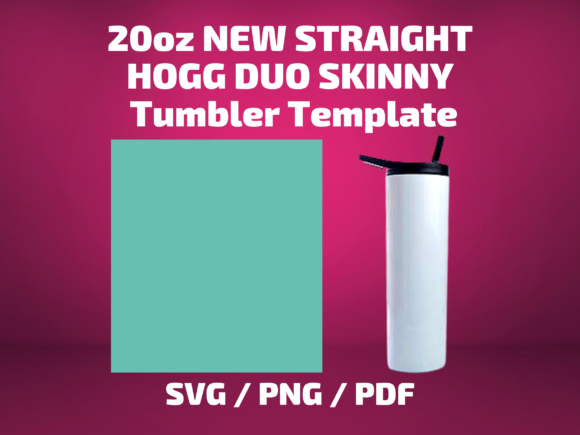 Tumbler Template HOGG NEW STRAIGHT 20 Oz