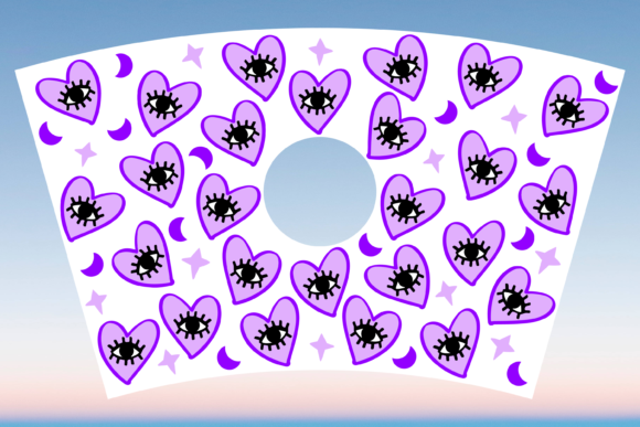 Witchy Eye Boho Starbucks Cup Wrap SVG
